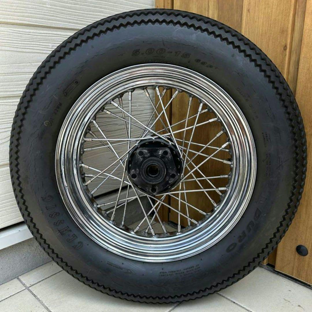 ハーレーダビッドソン　リアホイール 15インチ　レア　チョッパー　ショベルヘッド