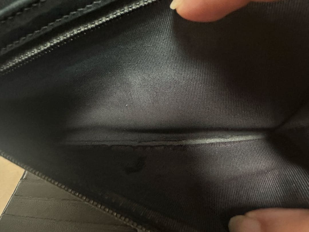 CHANEL ブラック 長財布 マトラッセ