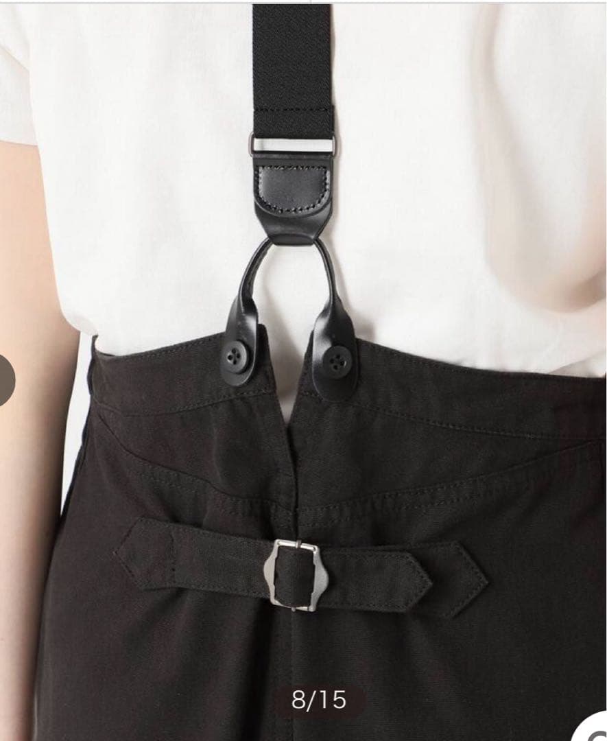 Spick and Span サスペンダー付きワーカーパンツ
