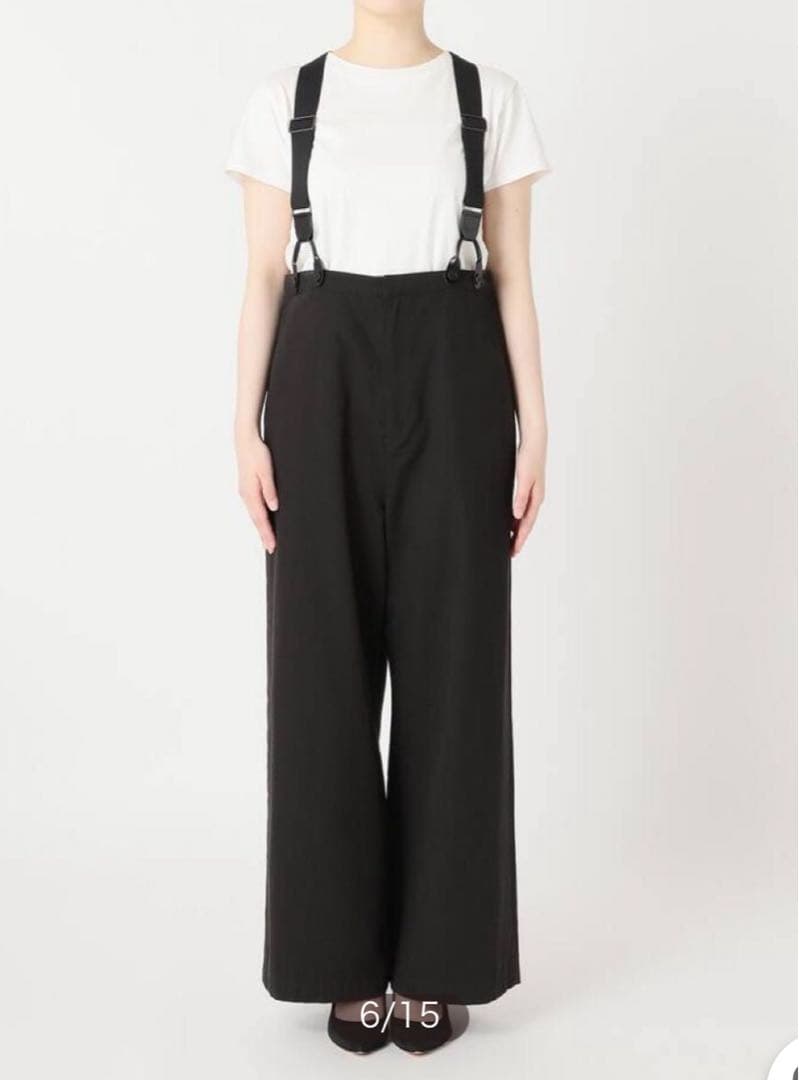 Spick and Span サスペンダー付きワーカーパンツ