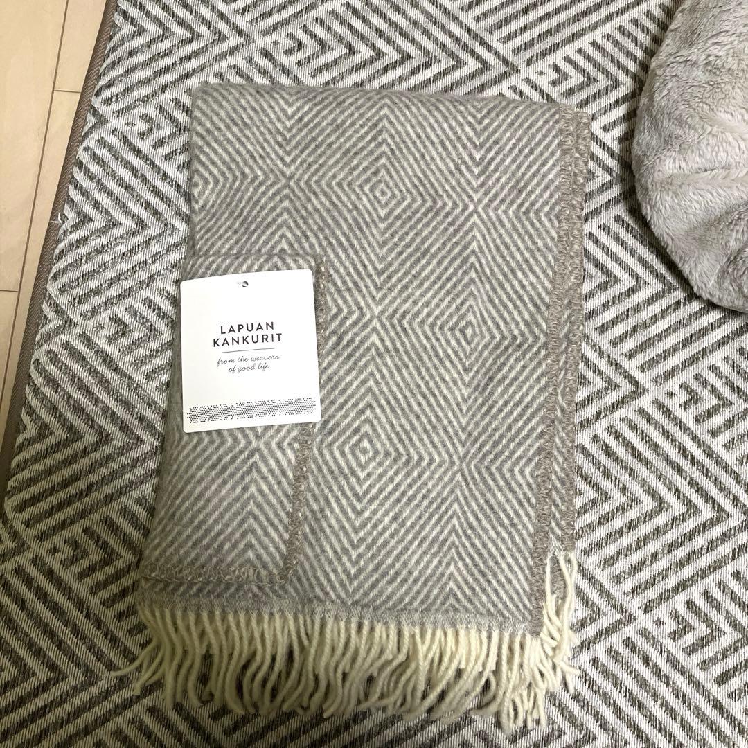 ♡北欧暮らしの道具店♡ラプアンカンクリMARIAグレーショール未使用