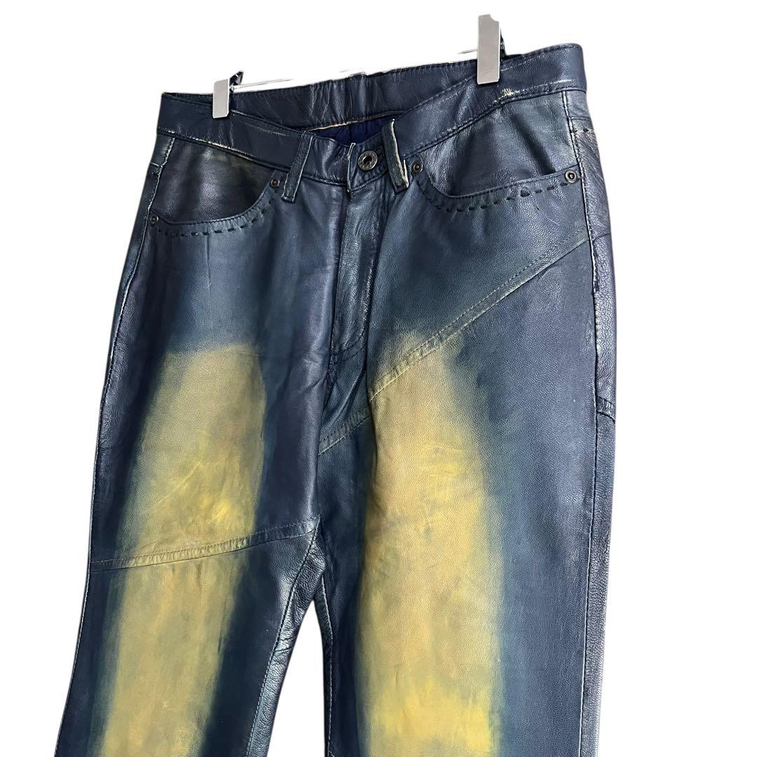 2912925 homme レザーフレアパンツ Y2K archives 00s