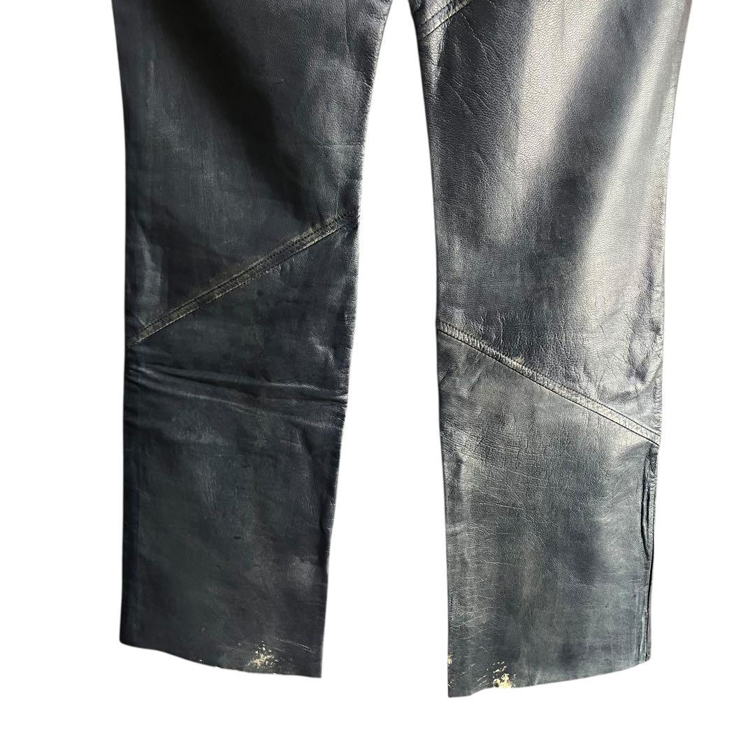 2912925 homme レザーフレアパンツ Y2K archives 00s