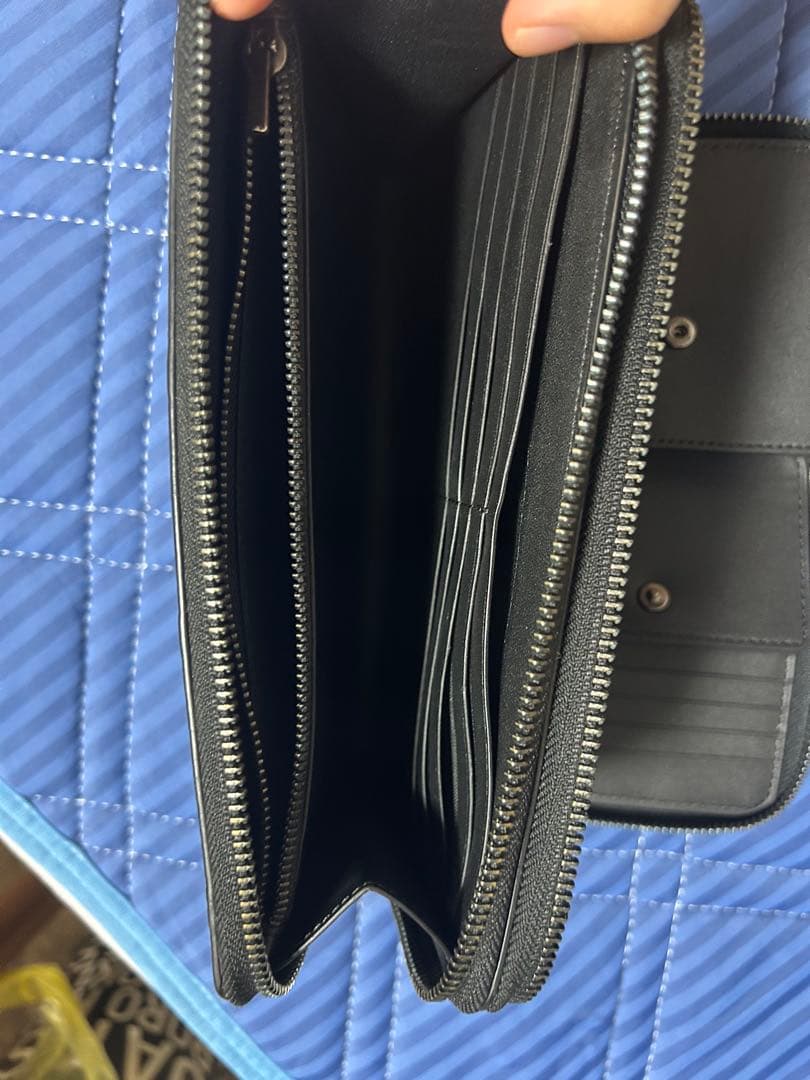 Coach 長財布 黒 エンボス加工