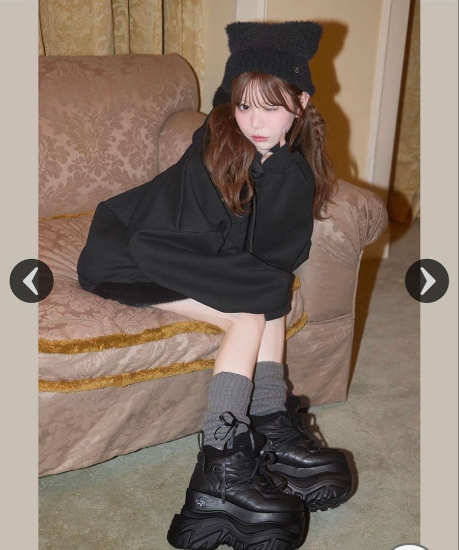 ミシェルマカロン 厚底ファースニーカー