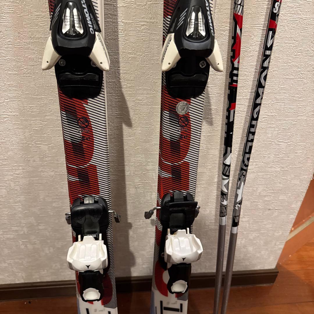 アトミック ATOMIC スキー ストックセット 130cm 中古品