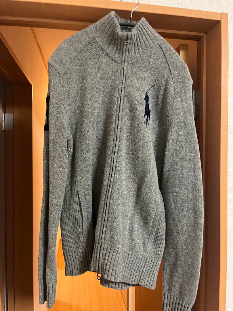 超美品　ラルフローレンのジップアップニット