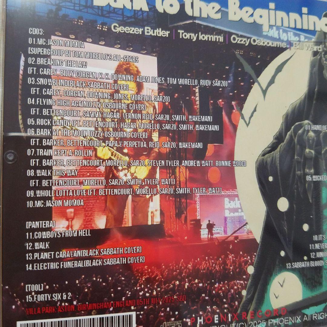 洋楽 Black Sabbath Back to the Beginning 2025