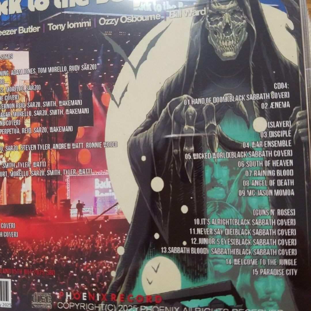 洋楽 Black Sabbath Back to the Beginning 2025