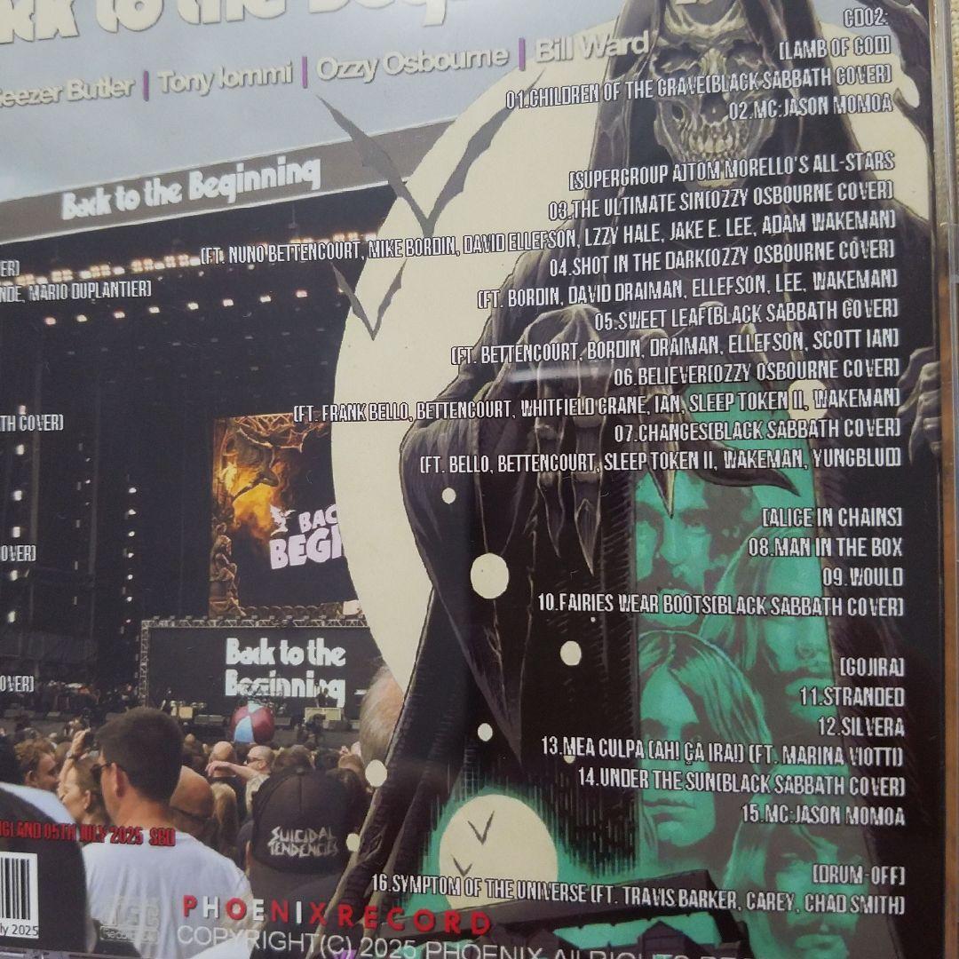 洋楽 Black Sabbath Back to the Beginning 2025