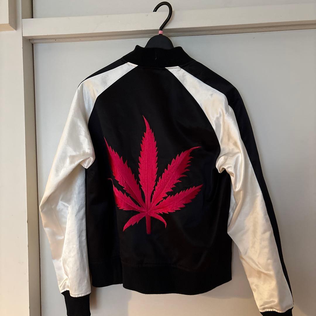 ルシアンペラフィネのスカル刺繍スタジャン Mサイズ