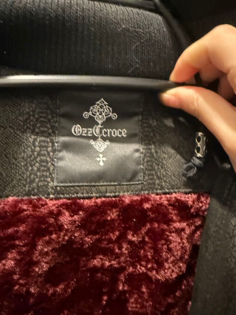 Ozz Croce フード付きジャケット ブラック