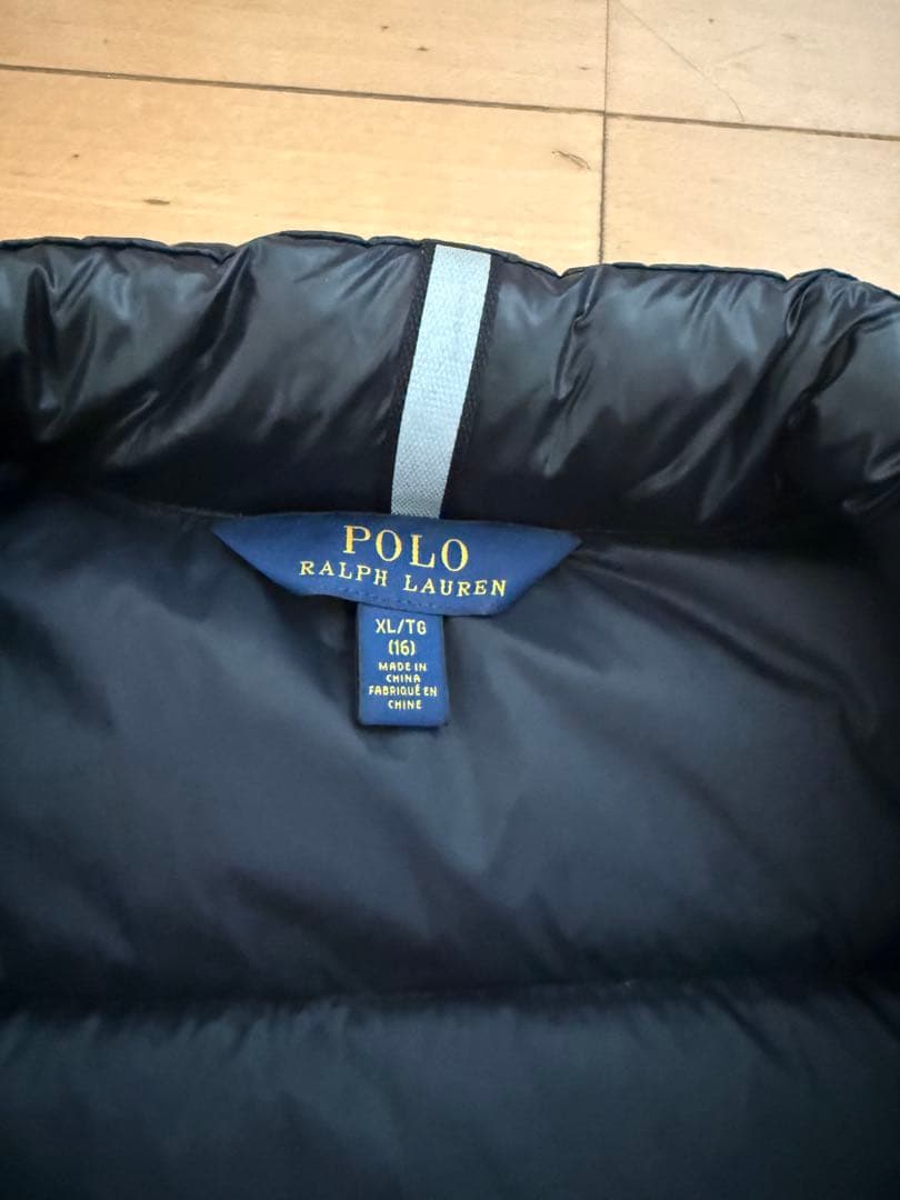 ポロ・ラルフ・ローレン ブラック ダウンベスト