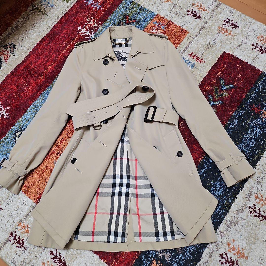 可愛い★【バーバリー★ケンジントン トレンチコート】★UK 6