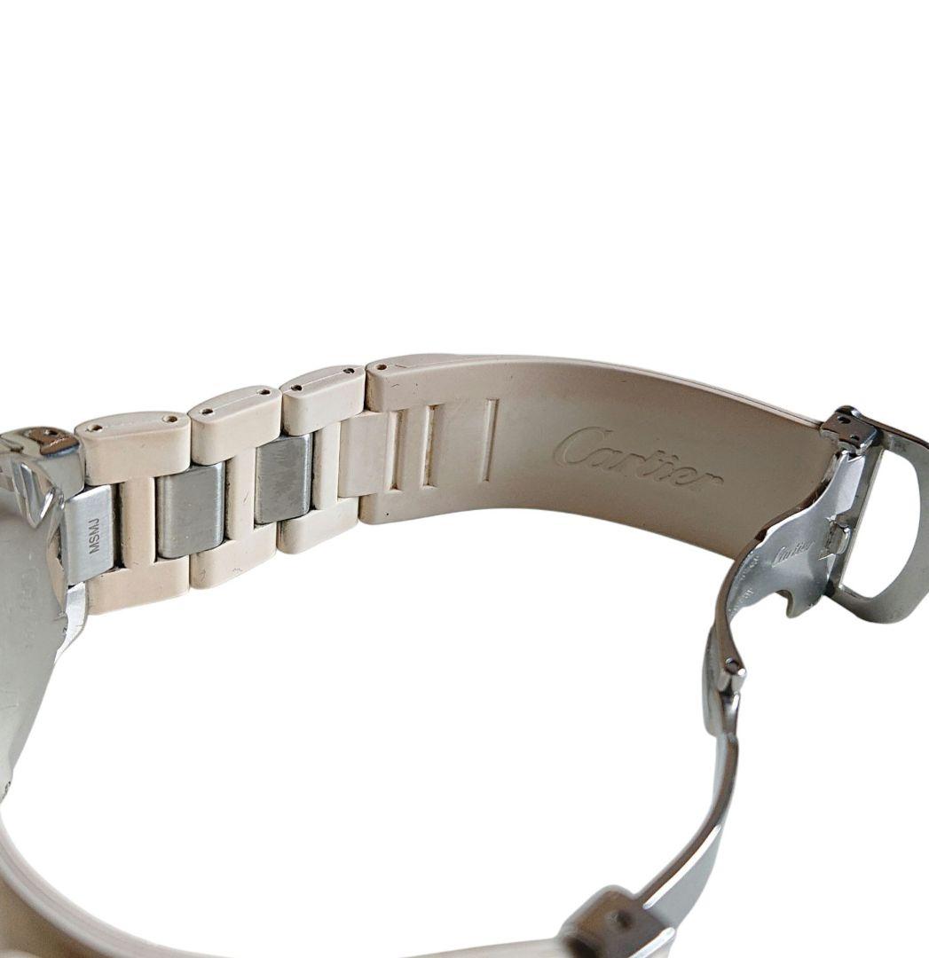 Cartier マスト21クロノスカフ35mm ホワイト