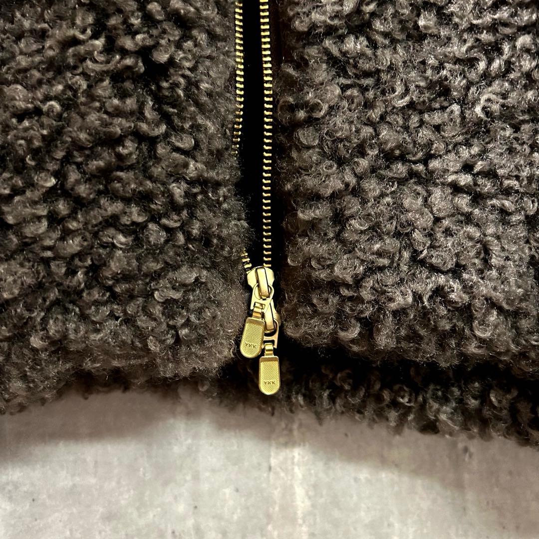 NOLLEY'S ノーリーズフェイクシープファーショートブルゾン/華やか/美品