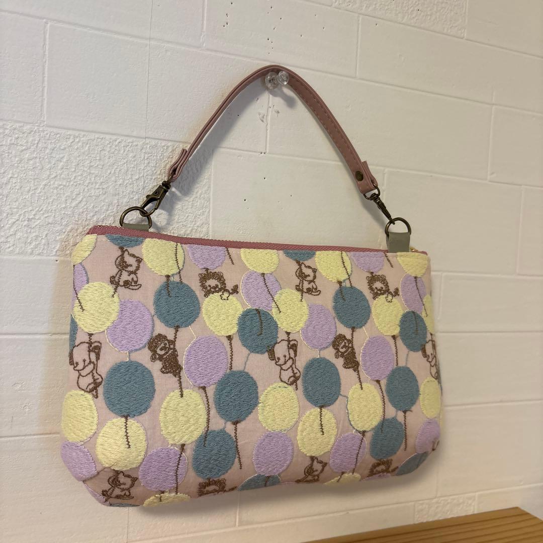 感謝価格　SALE 限定生地　ユキエモン　20cmファスナーダーツマチポーチ