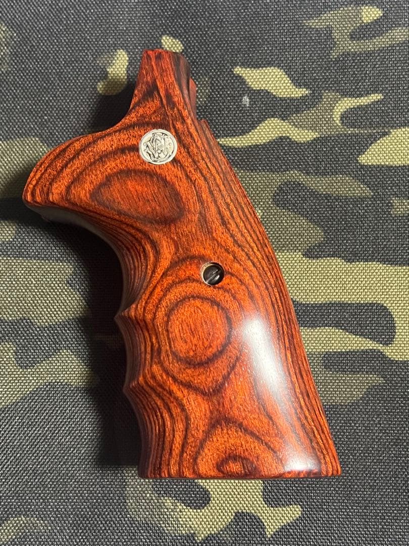 実物　アルタモント　Nフレーム　スクエアパッド　ウッドグリップ　スムース　s&w