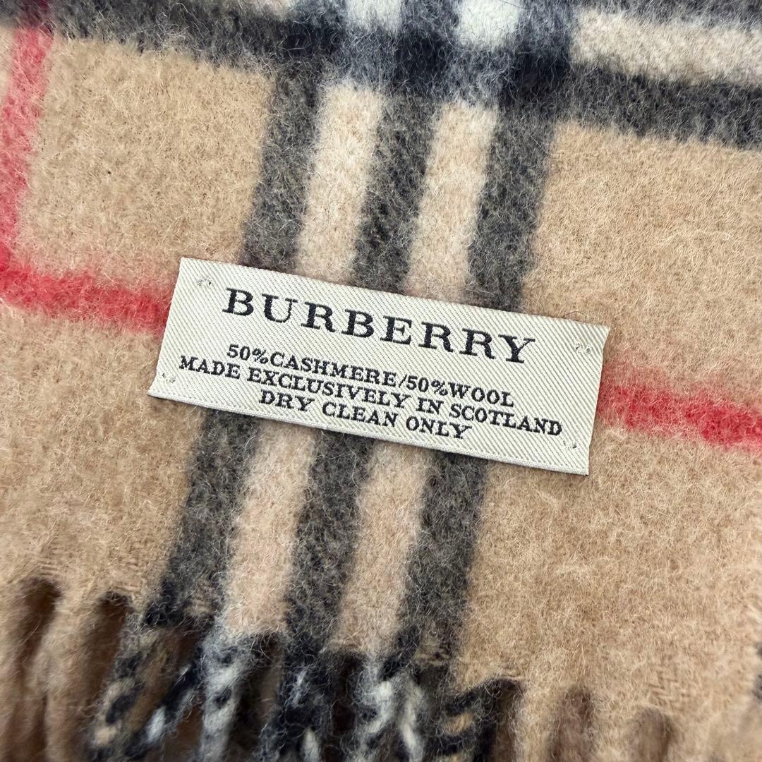 美品✨BURBERRY チェック柄マフラー