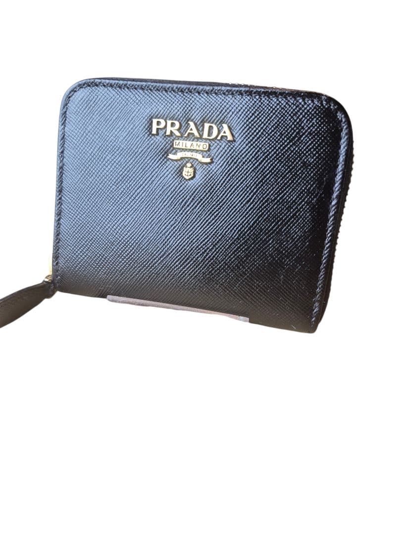 ＰＲＡＤＡ　プラダ　ケース　ラウンドファスナー　ブラック革