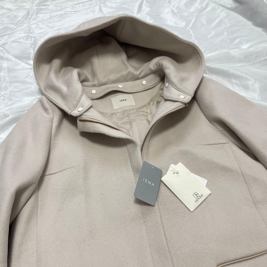 IENA 40 フード付きコート 新品未使用 タグ付き