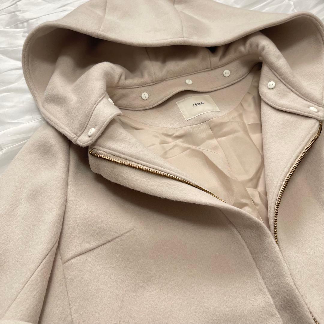 IENA 40 フード付きコート 新品未使用 タグ付き