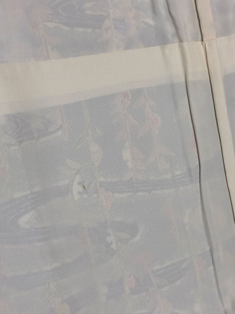 セット　小紋雪持ち柳と流水＋名古屋帯紅白南天