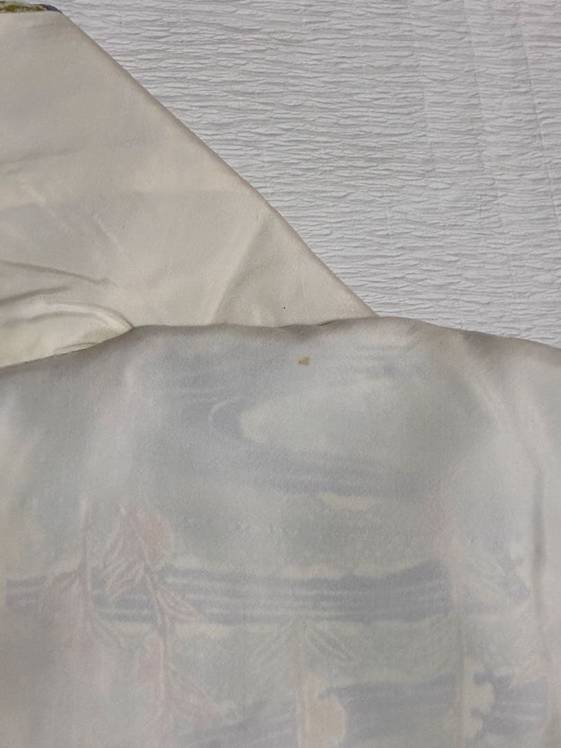 セット　小紋雪持ち柳と流水＋名古屋帯紅白南天