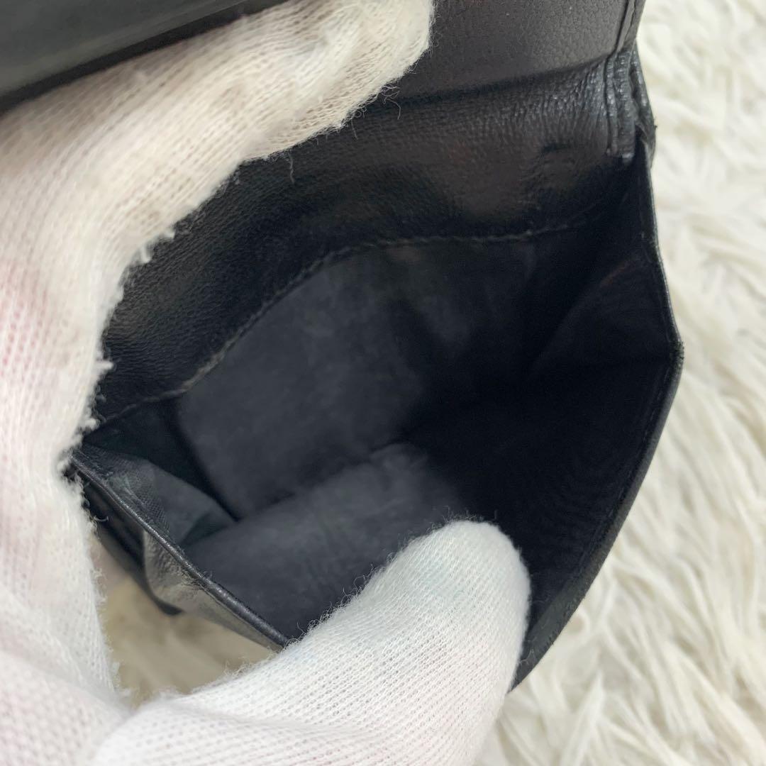 【✨美品✨】ミュウミュウ 二つ折り財布 マテラッセ パール ビジュー ブラック