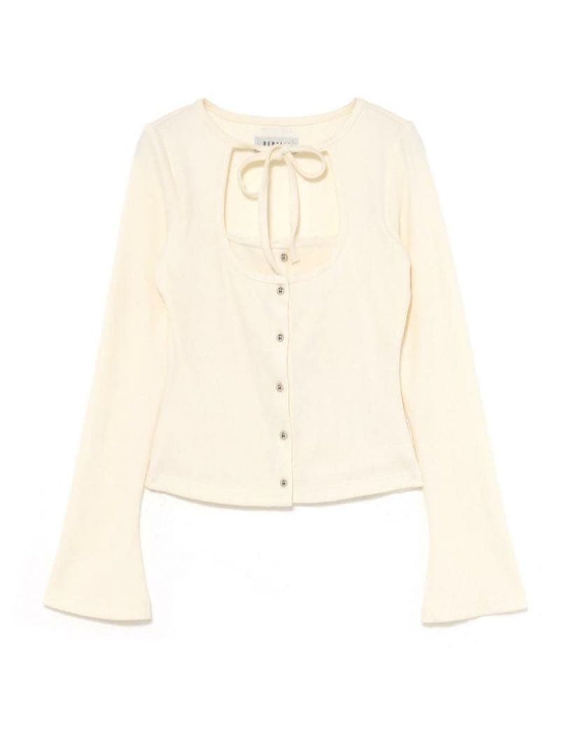 BUBBLES レイヤードリブトップス　ホワイト