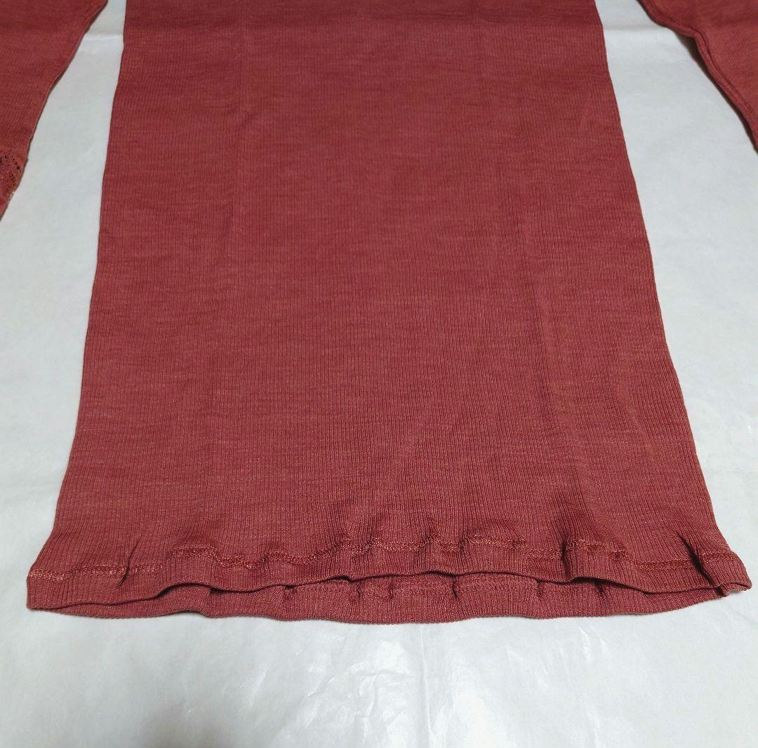 新品タグ付き 高級 ハンロ ウール シルク インナー トップス XS