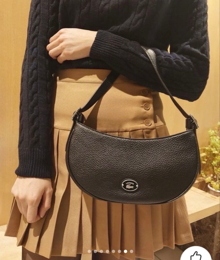 美品 LACOSTE ラコステ ウエストボタンテニススカート S