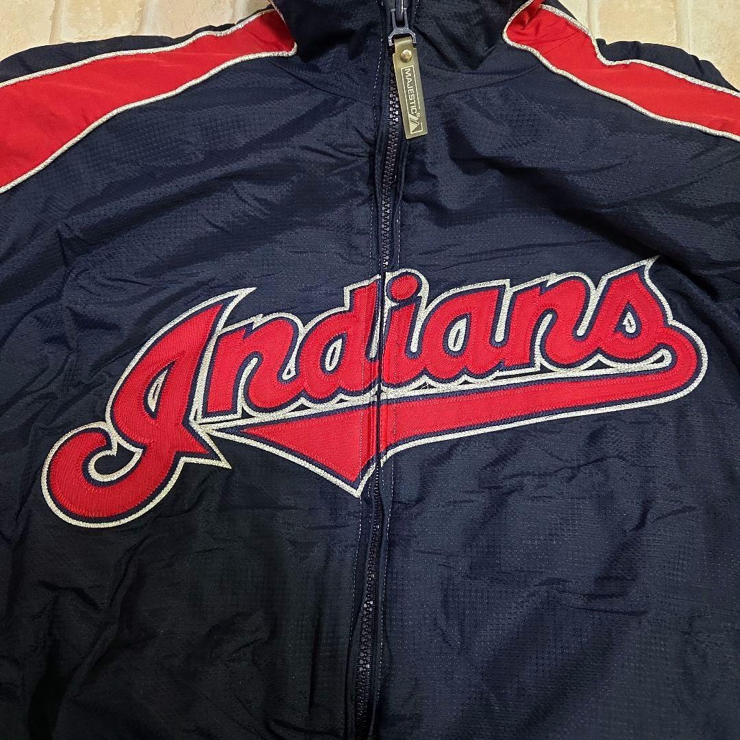 MLB クリーブランド インディアンス 旧ロゴ Majestic スタジャン