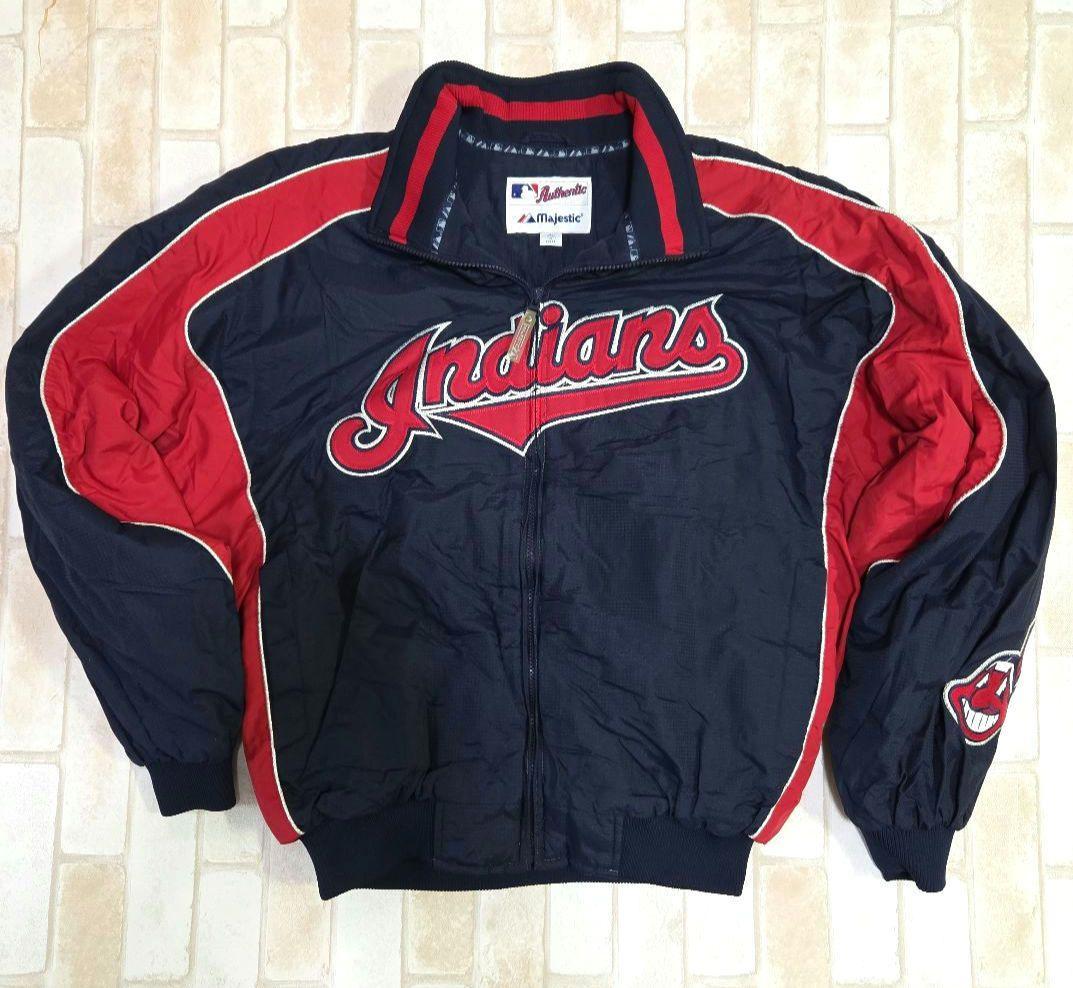 MLB クリーブランド インディアンス 旧ロゴ Majestic スタジャン