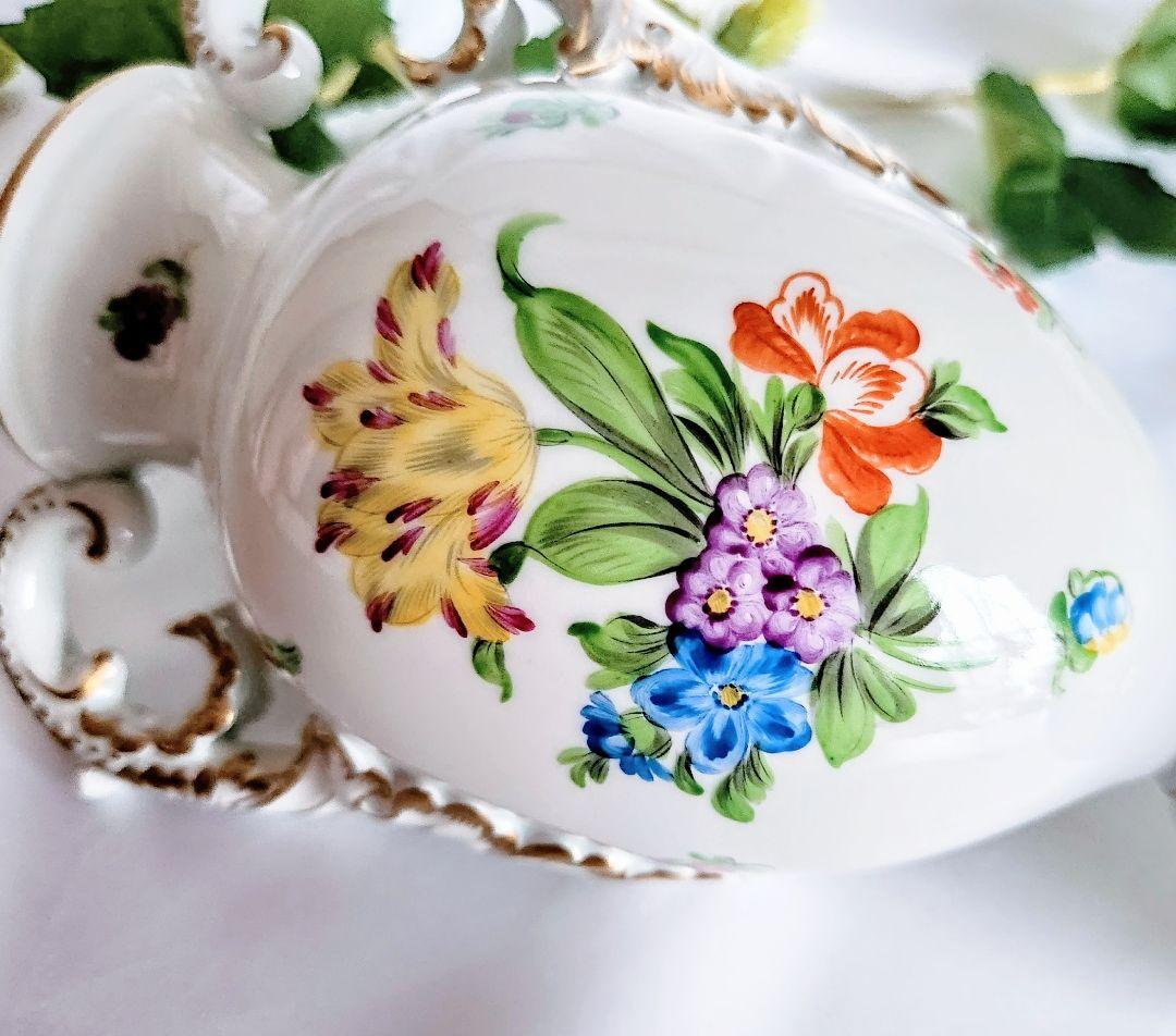 ヘレンドHEREND【美品・未使用】両耳付花瓶