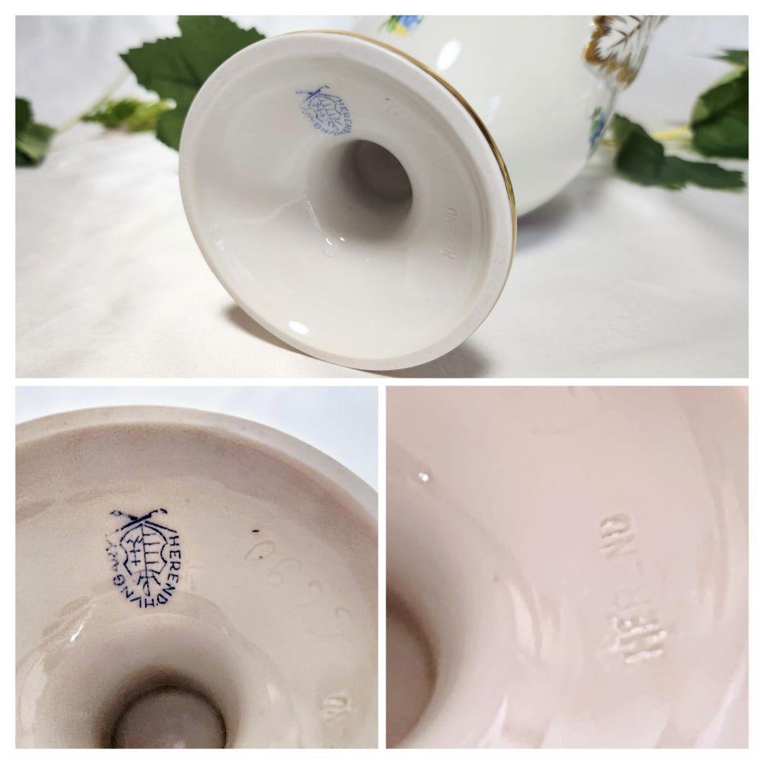 ヘレンドHEREND【美品・未使用】両耳付花瓶