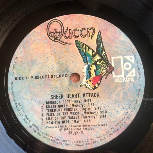 クイーン シアーハートアタック LP 帯付 名盤 希少 d835y87