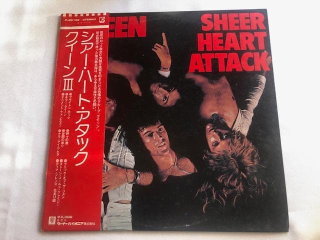 クイーン シアーハートアタック LP 帯付 名盤 希少 d835y87