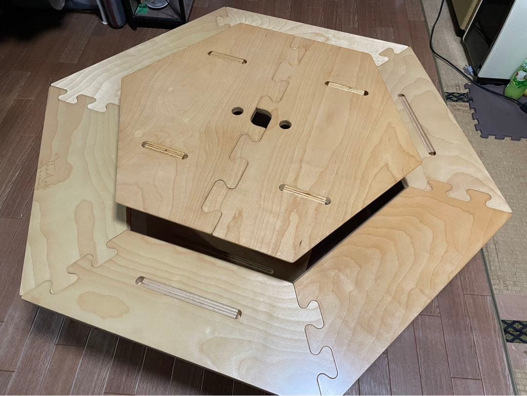 The Arth ヘキ男 ヘキ子 セット ヘキサテーブル 六角テーブル