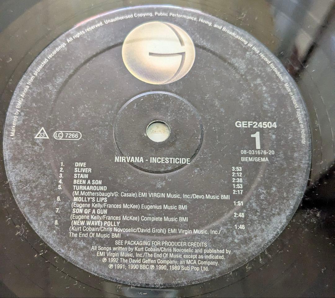 洋楽 NIRVANA/ INCESTICIDE