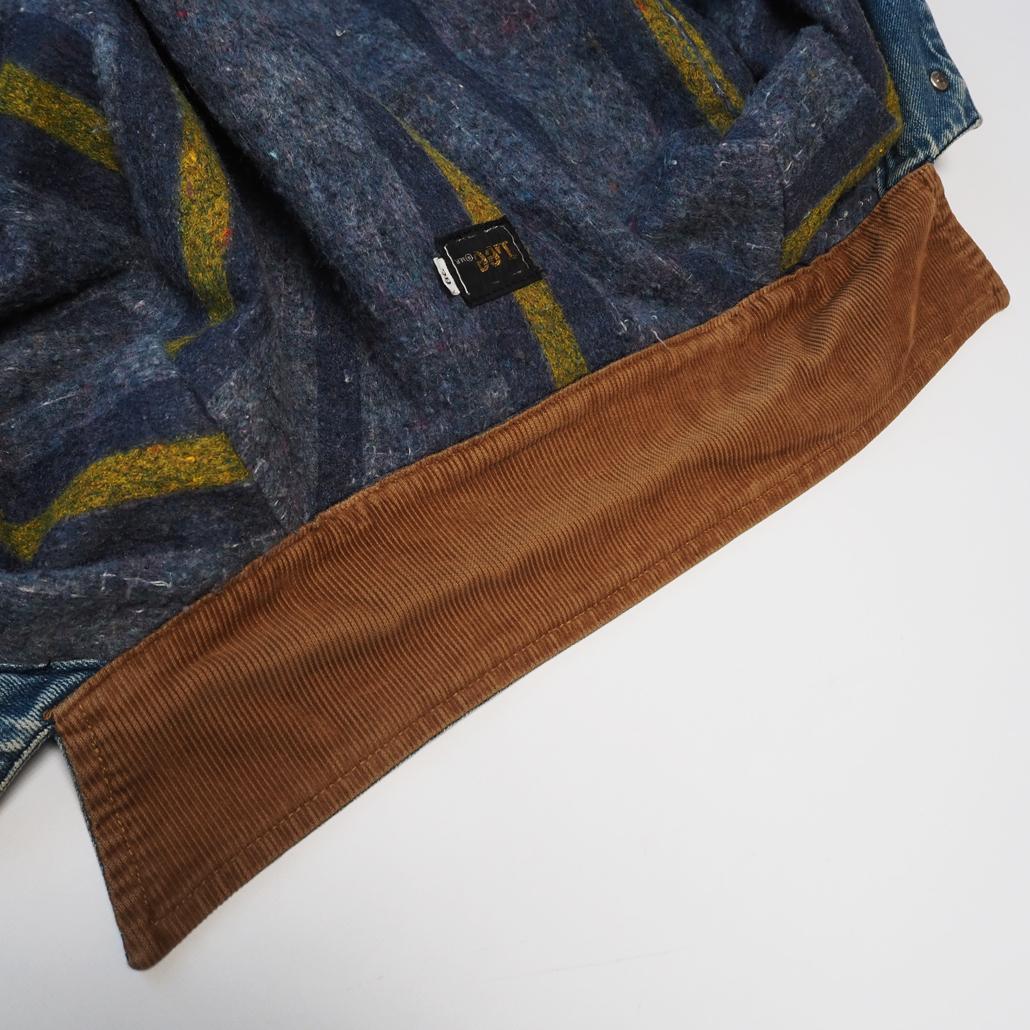 80s 日本製 Lee 81-LJ 70s復刻 襟コーデュロイデニムカバーオール