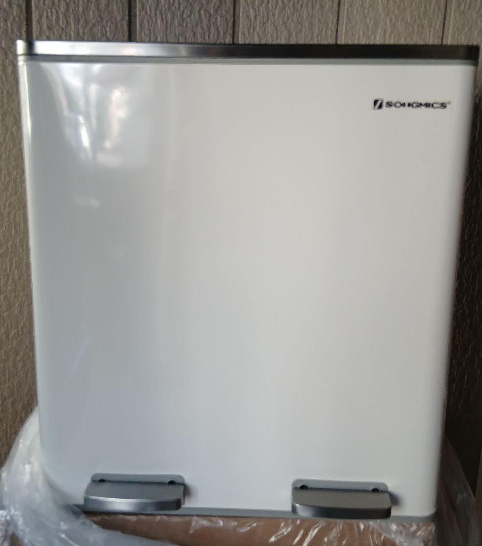 #新品　ゴミ箱 ダストボックス 2分別ペダル式 2x30L ステンレス