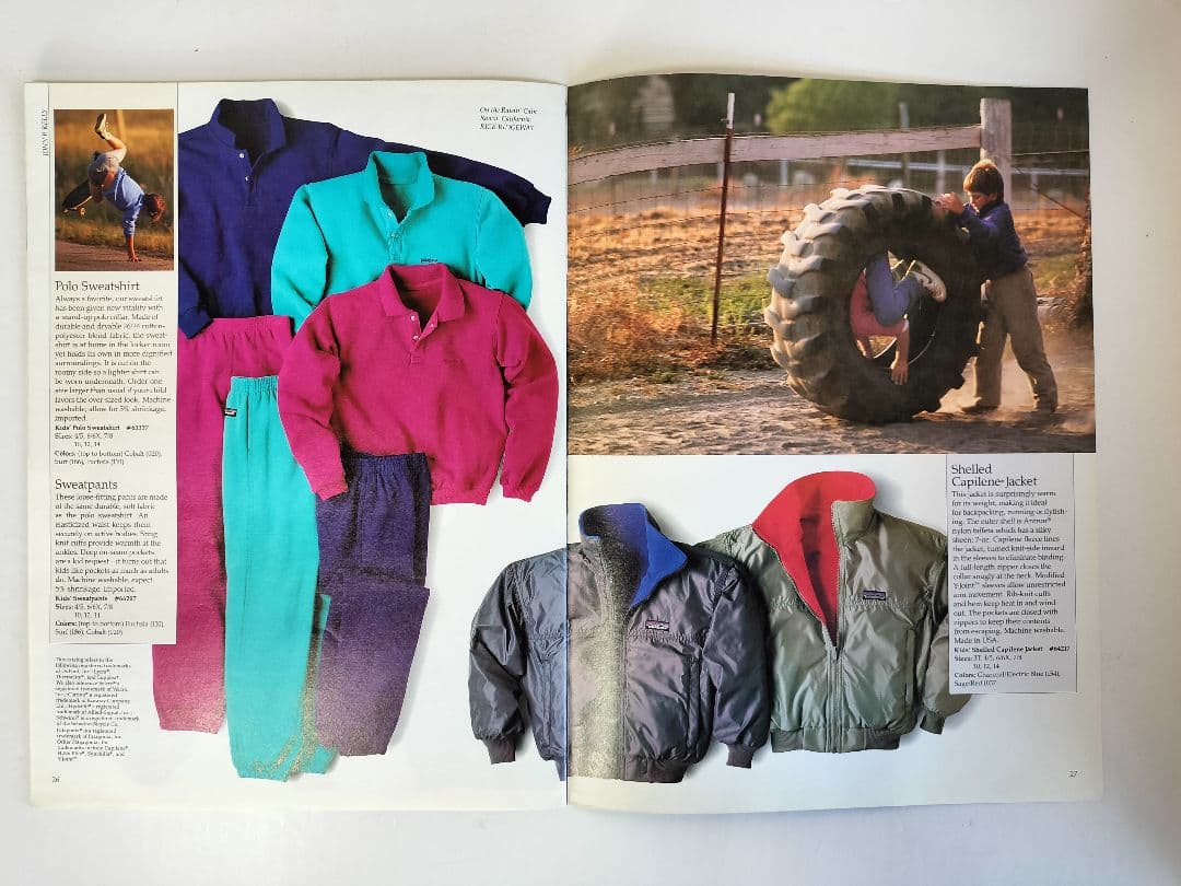 Patagonia カタログ 1989年　春 こどもカタログ　英語版