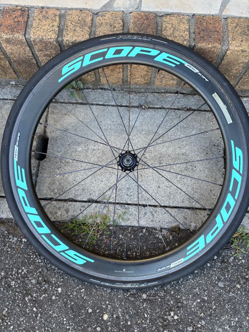 scope r5c リムブレーキ　チェレステ 前後セット