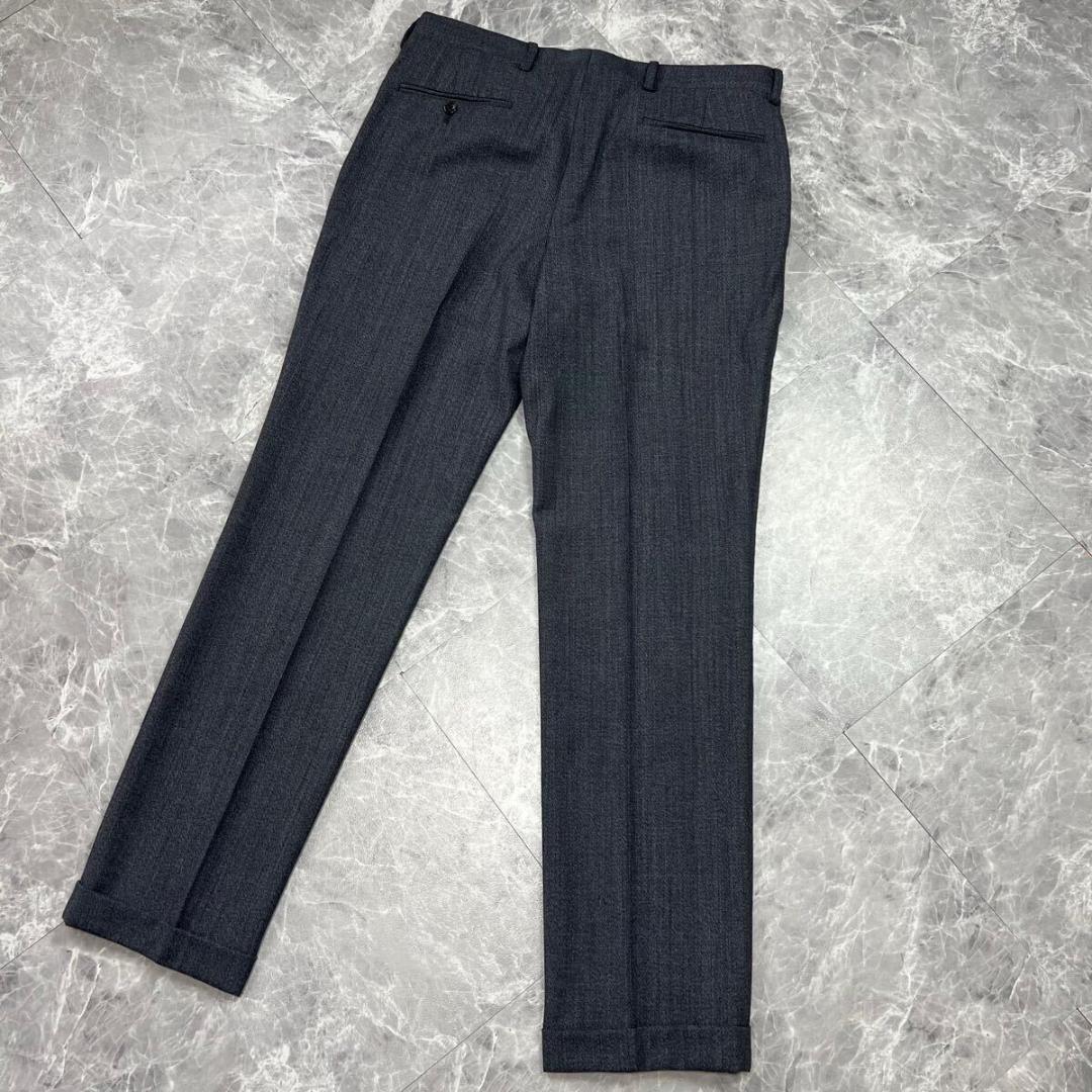 新品未使用　定価10万　ダーバン　セットアップ　上下　高級生地　ブルーグレー　L