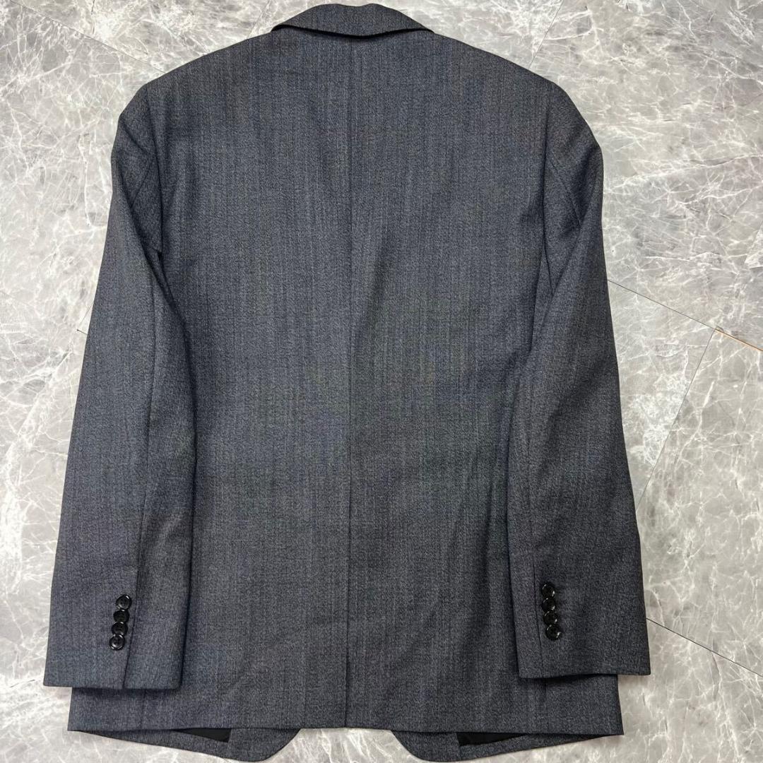 新品未使用　定価10万　ダーバン　セットアップ　上下　高級生地　ブルーグレー　L
