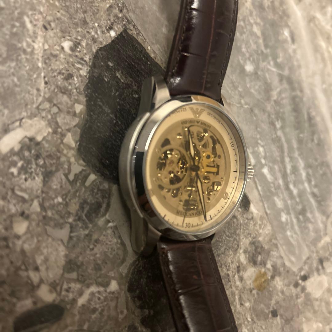 EMPORIO ARMANI 自動巻き時計 Meccanico