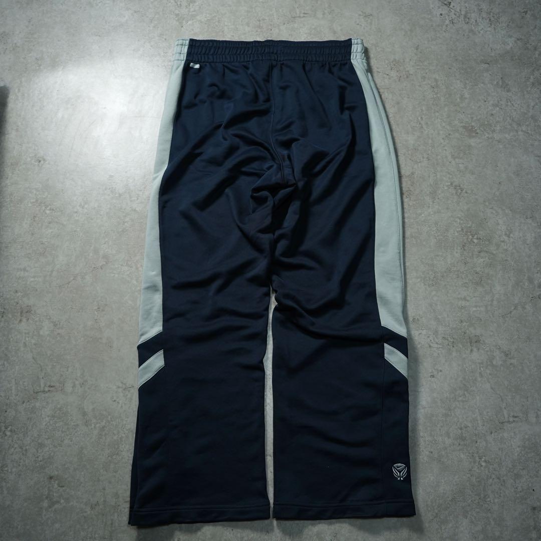 00s NIKE バギートラックパンツ 極太 サイドスナップ 刺繍ロゴ y2k