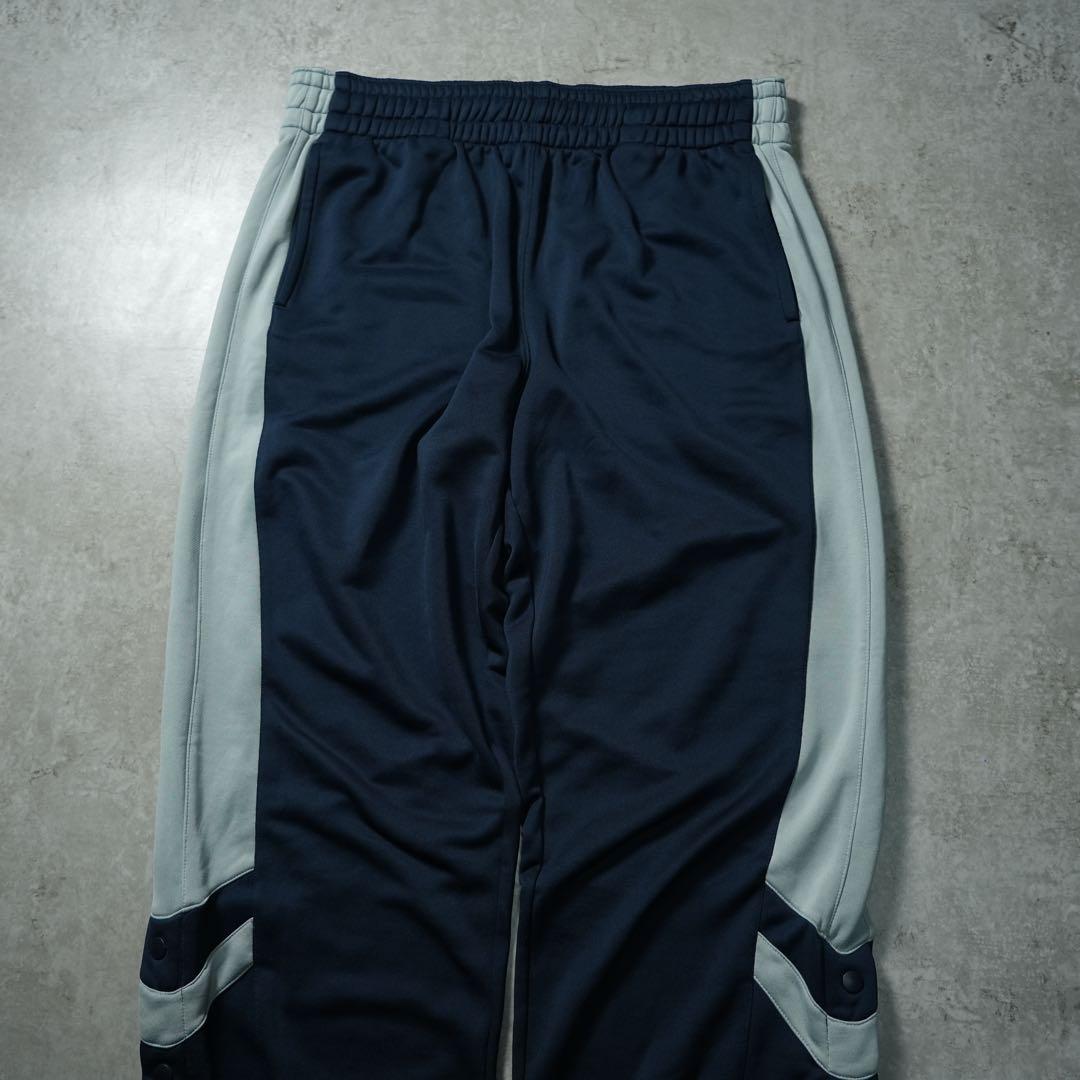 00s NIKE バギートラックパンツ 極太 サイドスナップ 刺繍ロゴ y2k