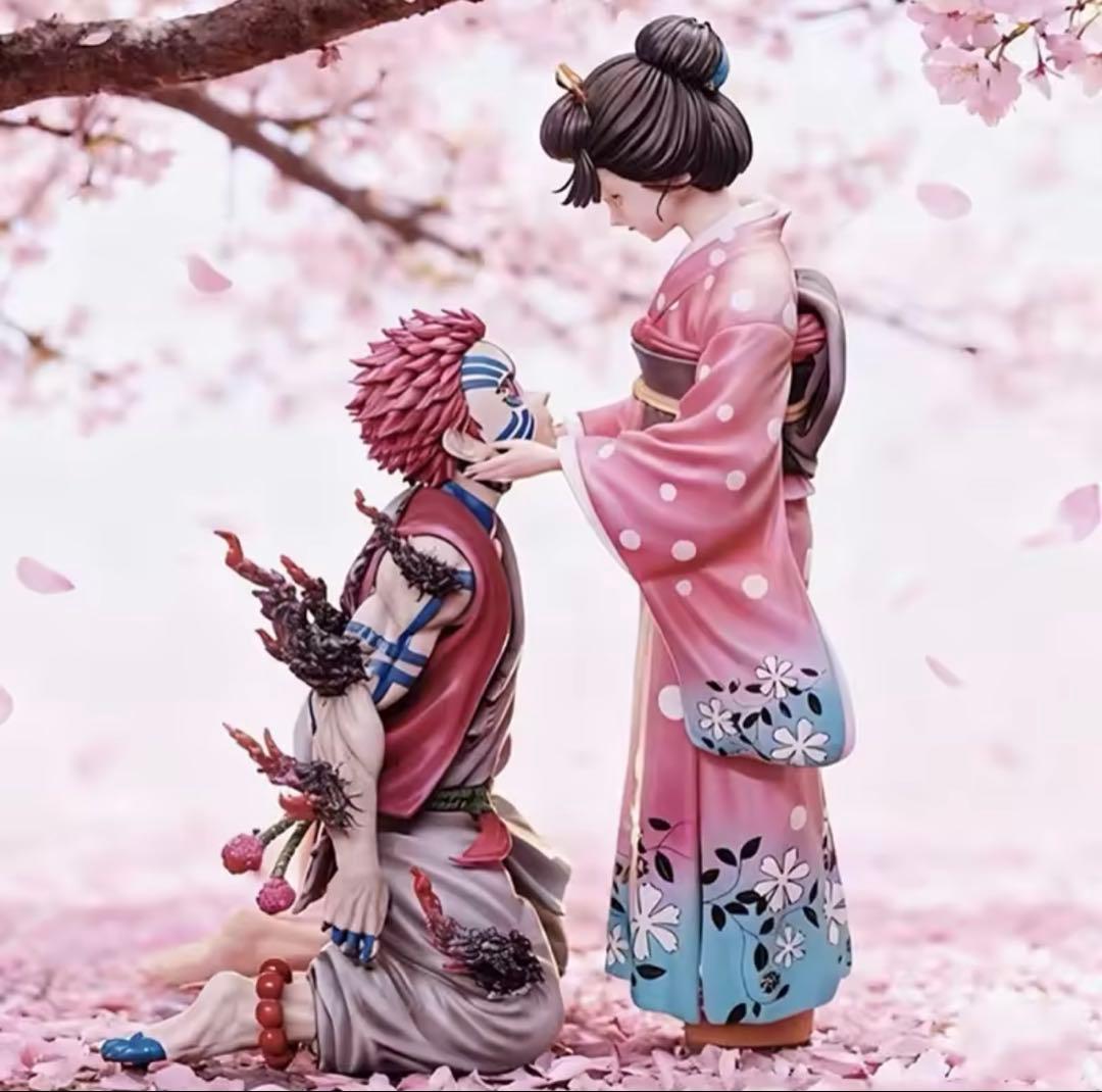 鬼滅の刃 上弦の鬼　猗窩座 恋雪 フィギュア ガレージキット